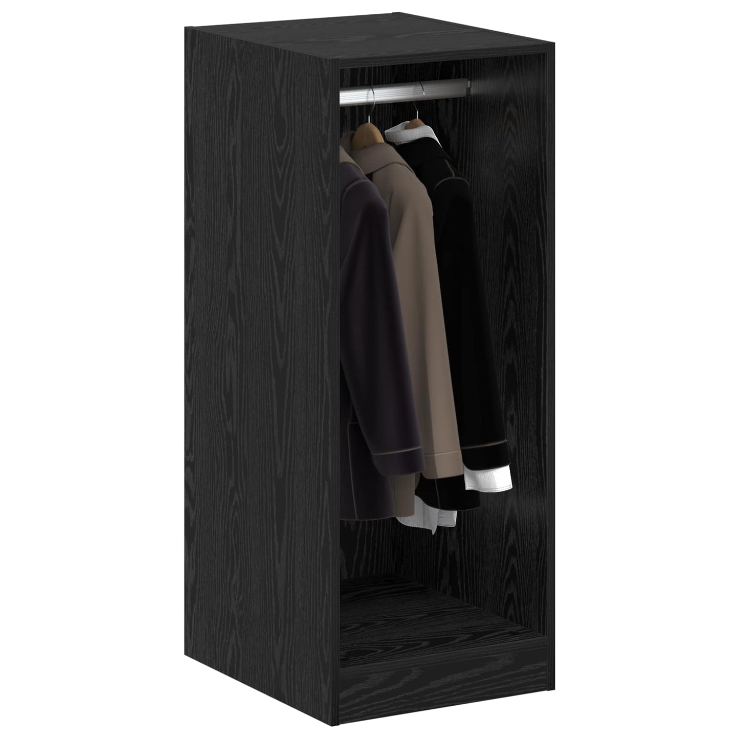 vidaXL Wardrobe Black Oak 41 x 48 x 102 cm Engineered Wood 3