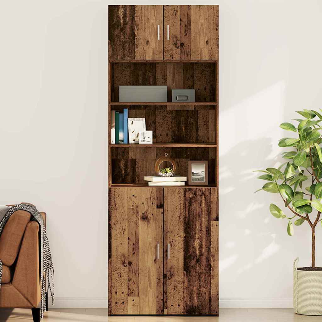 vidaXL Wall Cabinet Old wood 80 x 42.5 x 40 cm Engineered Wood 1