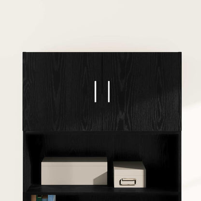 vidaXL Wall Cabinet Black oak 80 x 42.5 x 40 cm Engineered Wood 4