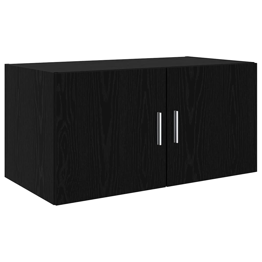 vidaXL Wall Cabinet Black oak 80 x 42.5 x 40 cm Engineered Wood 2