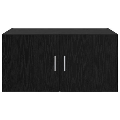 vidaXL Wall Cabinet Black oak 80 x 42.5 x 40 cm Engineered Wood 6