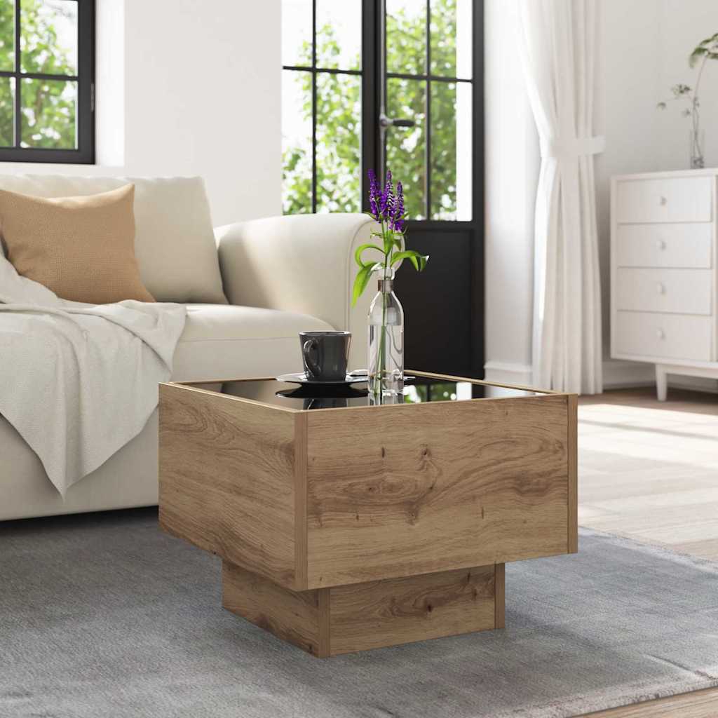 vidaXL Coffee Table Artisan oak 40 x 40 x 30 cm 5