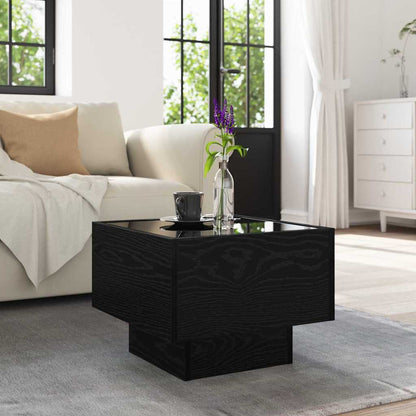 vidaXL Coffee Table Black oak 40 x 40 x 30 cm 5