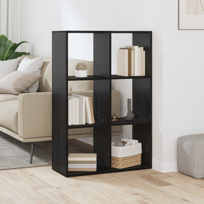 vidaXL Book Cabinet 6-Tier 69.5 x 29 x 103.5 cm Engineered Wood 1