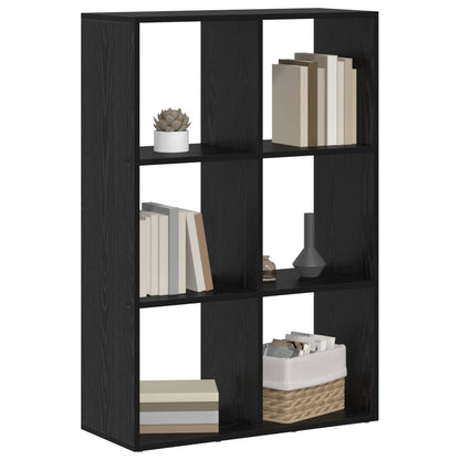 vidaXL Book Cabinet 6-Tier 69.5 x 29 x 103.5 cm Engineered Wood 3