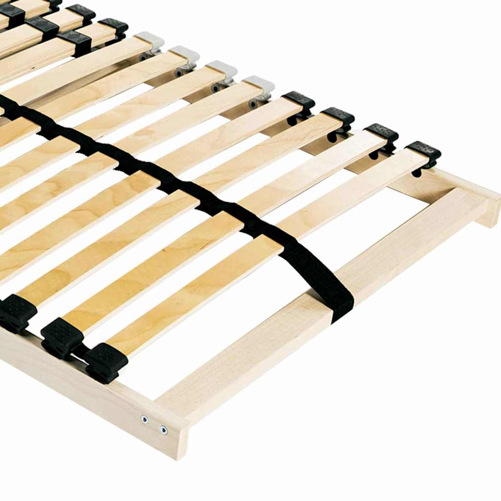 vidaXL Slatted Bed Base Brown 80 x 190 cm Solid Beech Wood 3