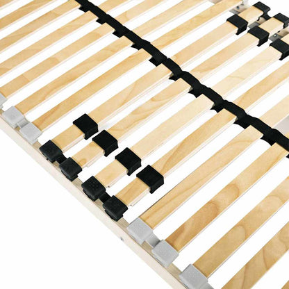 vidaXL Slatted Bed Base Brown 90 x 190 cm Solid Beech Wood 4