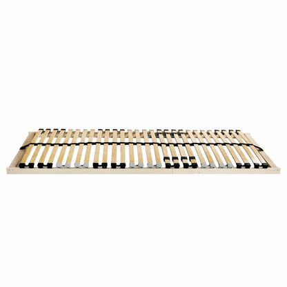 vidaXL Slatted Bed Base Brown 100 x 190 cm Solid Beech Wood 2