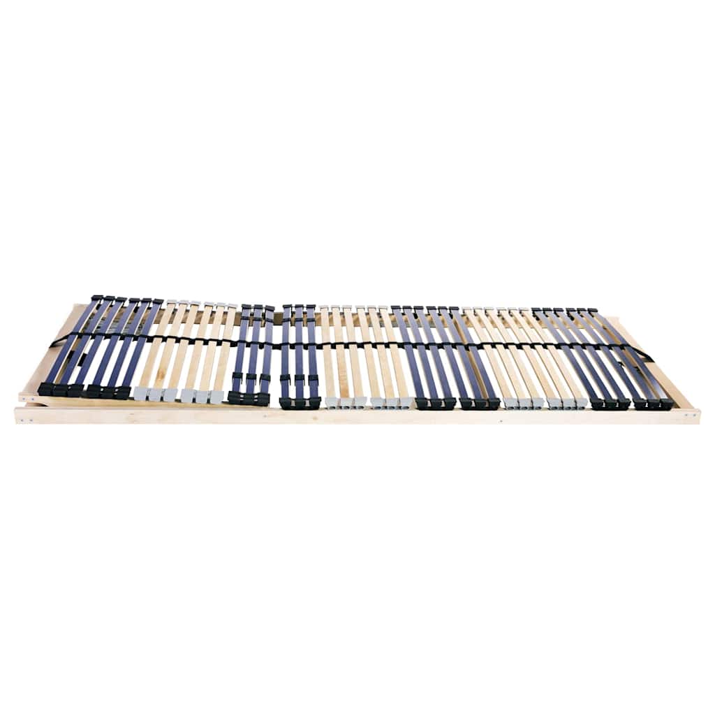 Slatted Bed Base Brown Solid Beech Wood Length 190 cm 80 cm Headrest adjust (manual)