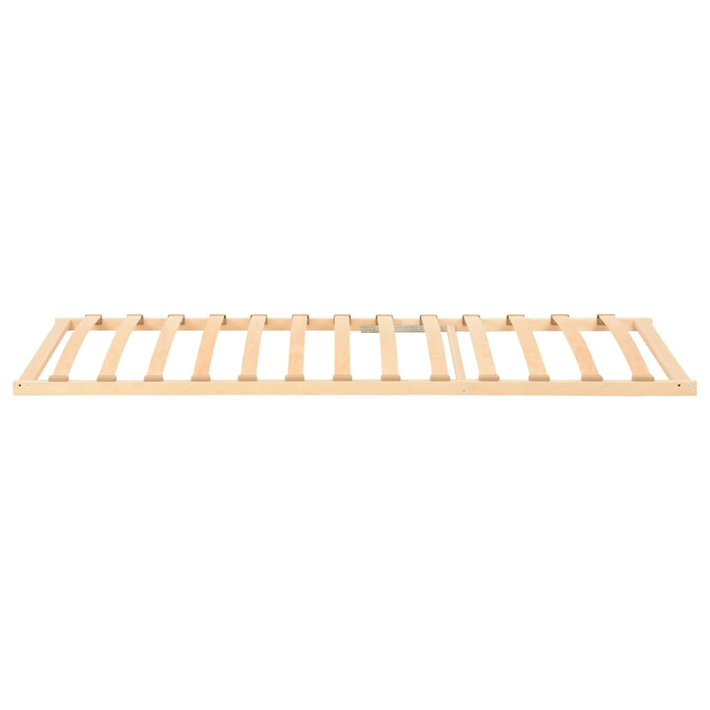 vidaXL Slatted Bed Base Brown 70 x 190 cm Solid Beech Wood 3