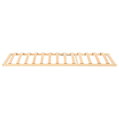 vidaXL Slatted Bed Base Brown 70 x 190 cm Solid Beech Wood 3