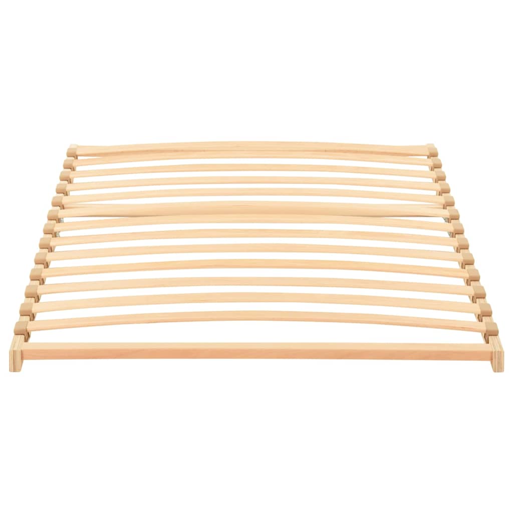 vidaXL Slatted Bed Base Brown 90 x 190 cm Solid Beech Wood 2
