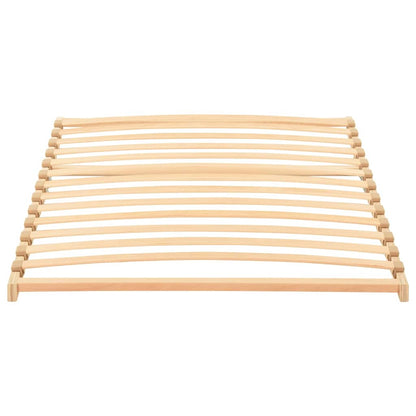 vidaXL Slatted Bed Base Brown 90 x 190 cm Solid Beech Wood 2
