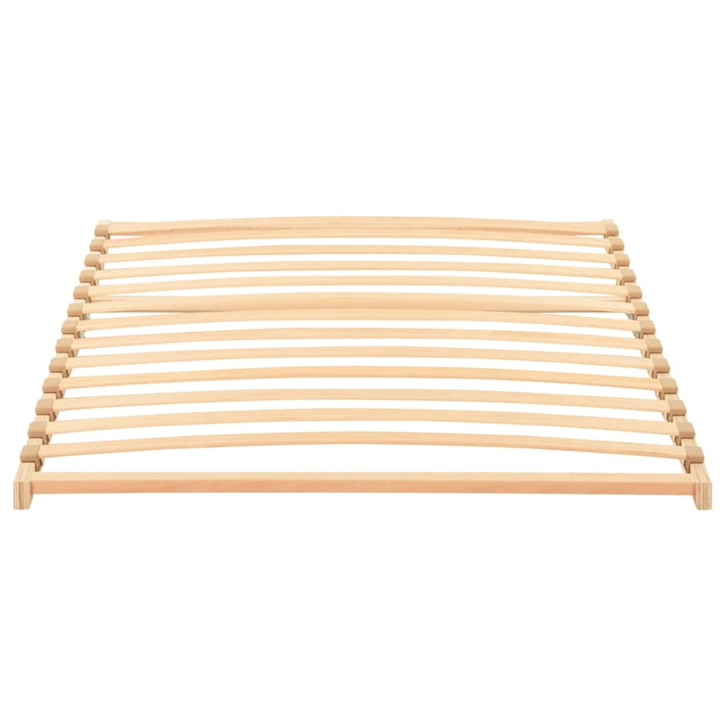 vidaXL Slatted Bed Base Brown 100 x 190 cm Solid Beech Wood 2