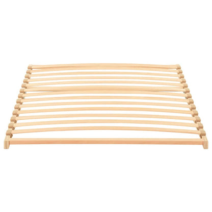 vidaXL Slatted Bed Base Brown 100 x 190 cm Solid Beech Wood 2