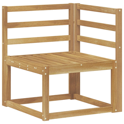 Outdoor Sofa Set 7 pcs 7-Seaters White Solid Acacia Wood Horizontal slats