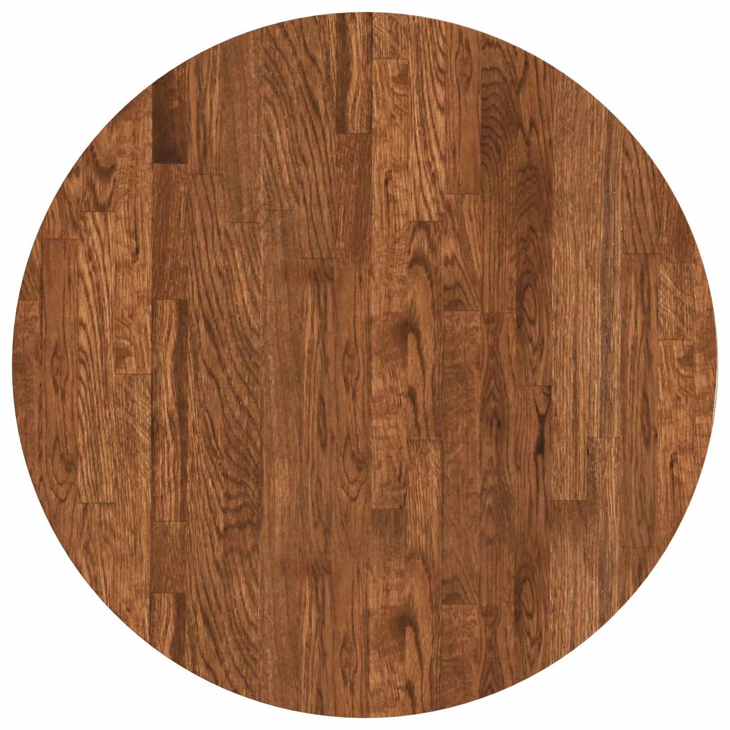 vidaXL Table Top Ø 60 x 2.5 cm Round Solid Oak Wood Light Brown 2