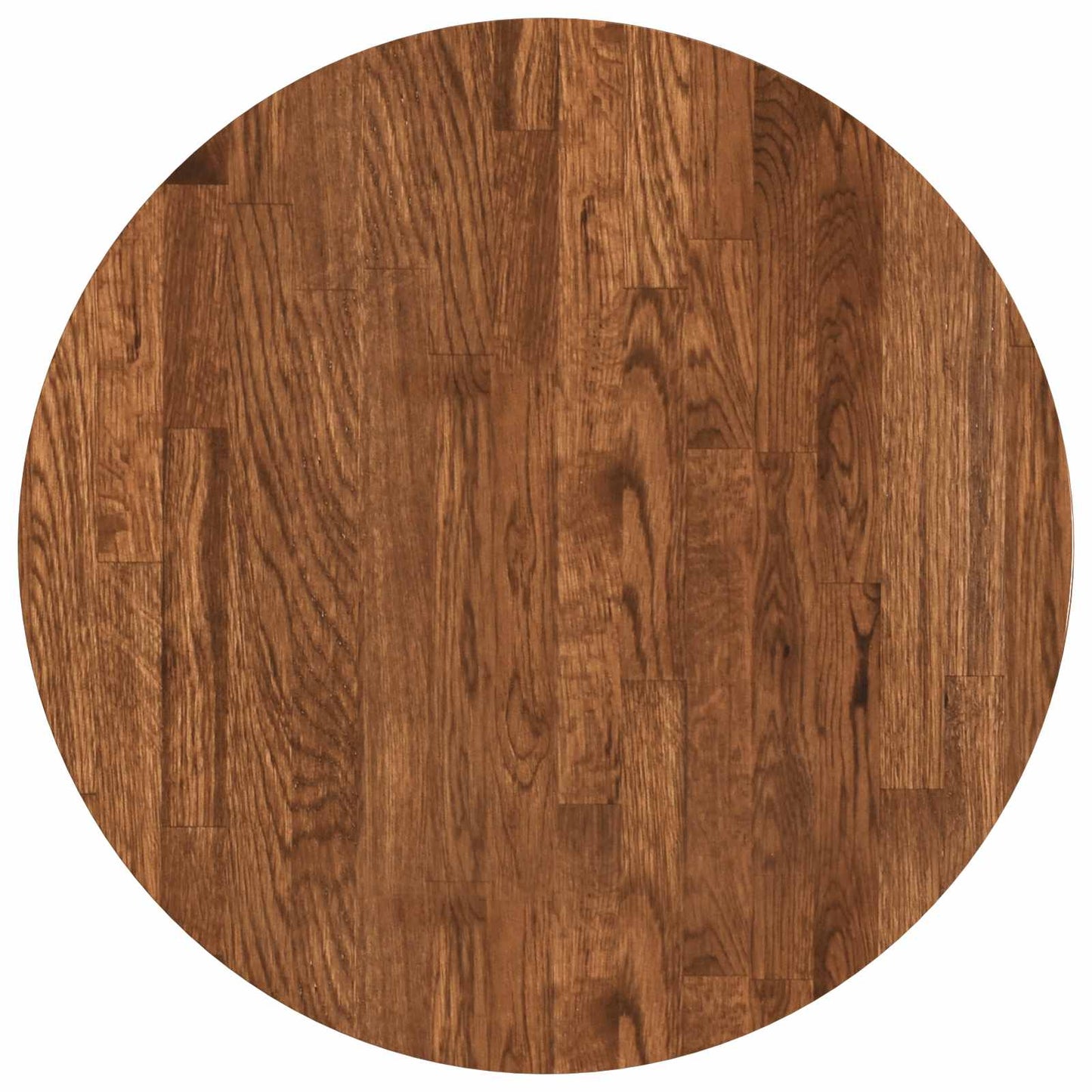 vidaXL Table Top Ø 50 x 4 cm Round Solid Oak Wood Light Brown 2