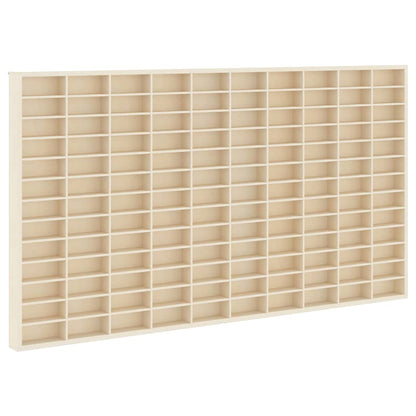 vidaXL Wall Display Case Wall-Mounted Beige 98 x 4.5 x 55 cm 2
