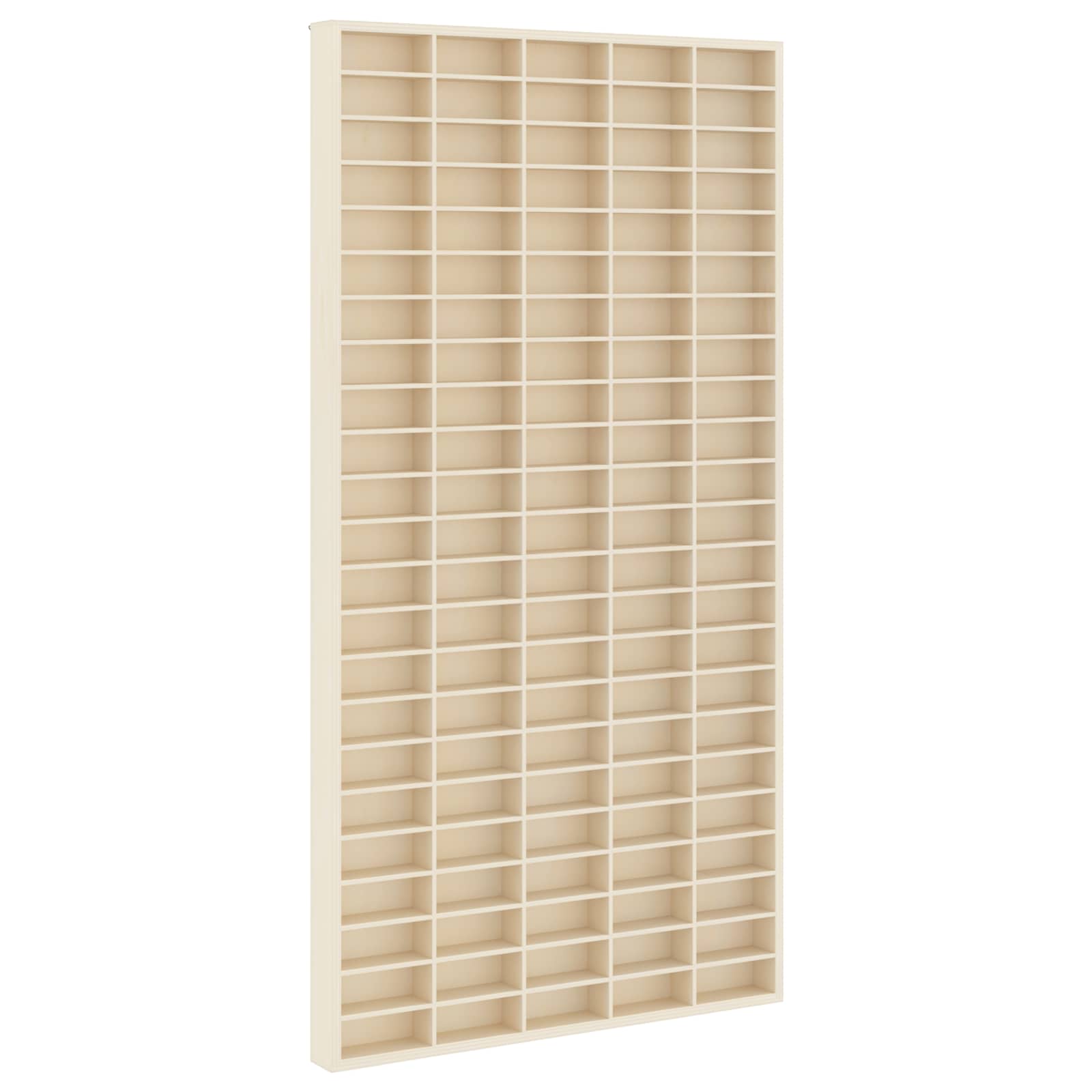 vidaXL Wall Display Case Wall-Mounted Beige 50 x 4.5 x 96 cm 1