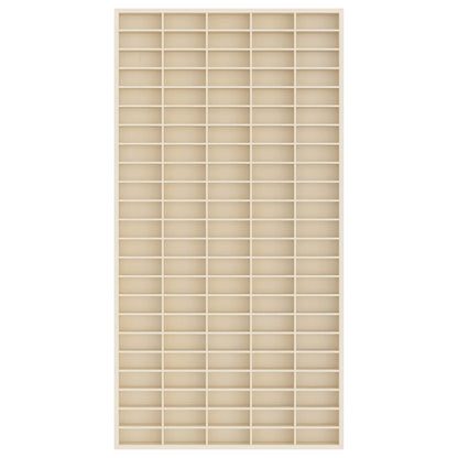 vidaXL Wall Display Case Wall-Mounted Beige 50 x 4.5 x 96 cm 3