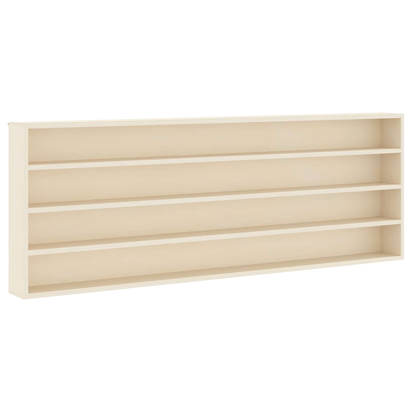 vidaXL Wall Display Case Wall-Mounted Beige 100 x 8.5 x 36 cm 1