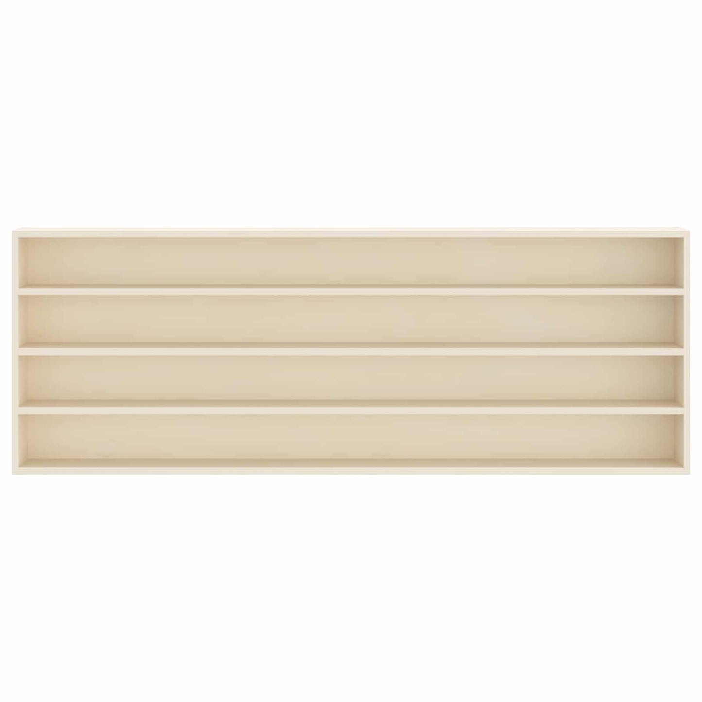 vidaXL Wall Display Case Wall-Mounted Beige 100 x 8.5 x 36 cm 3