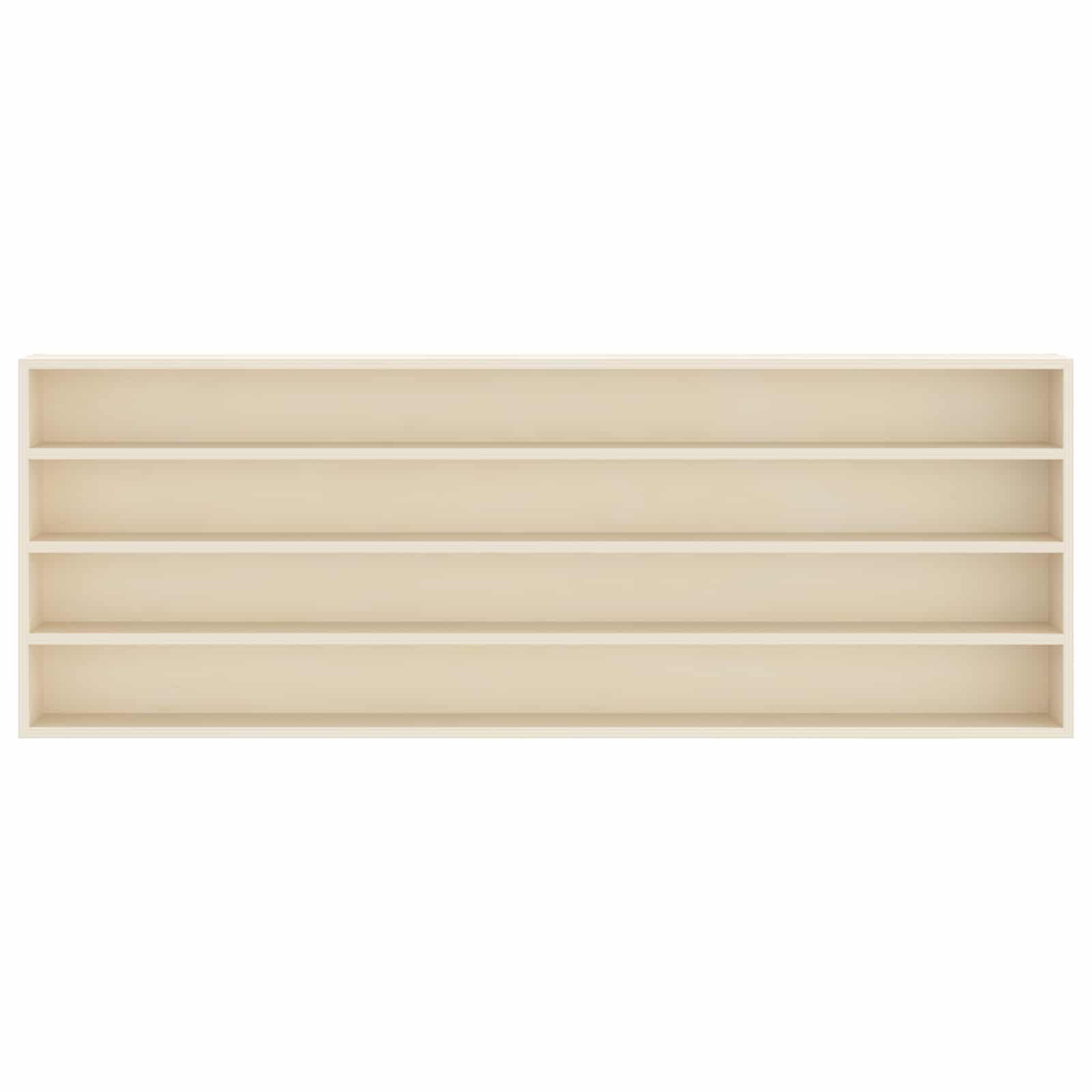 vidaXL Wall Display Case Wall-Mounted Beige 100 x 8.5 x 36 cm 3