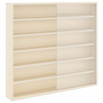 vidaXL Wall Display Case with Shelf Beige 60 x 8.5 x 54 cm Plywood 2