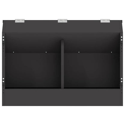 vidaXL Rabbit Feeder Black 64.5 x 25.5 x 45.5 cm 6 kg 5