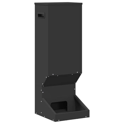 vidaXL Deer Feeder Black 28 x 30 x 80 cm 3 kg Cold-Rolled Steel 2