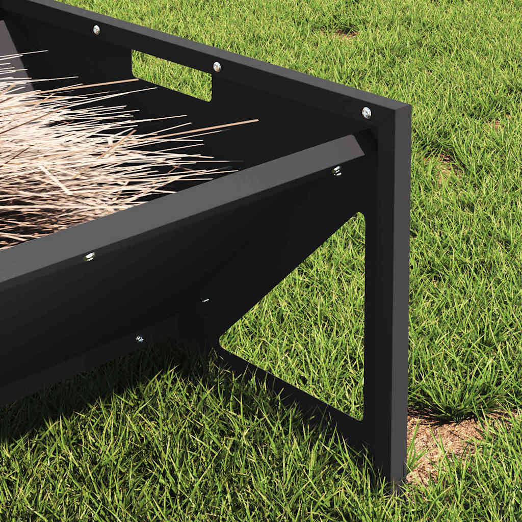 vidaXL Livestock Feeding Trough Black 108 x 50 x 28 cm 10 kg 4