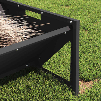vidaXL Livestock Feeding Trough Black 108 x 50 x 28 cm 10 kg 4