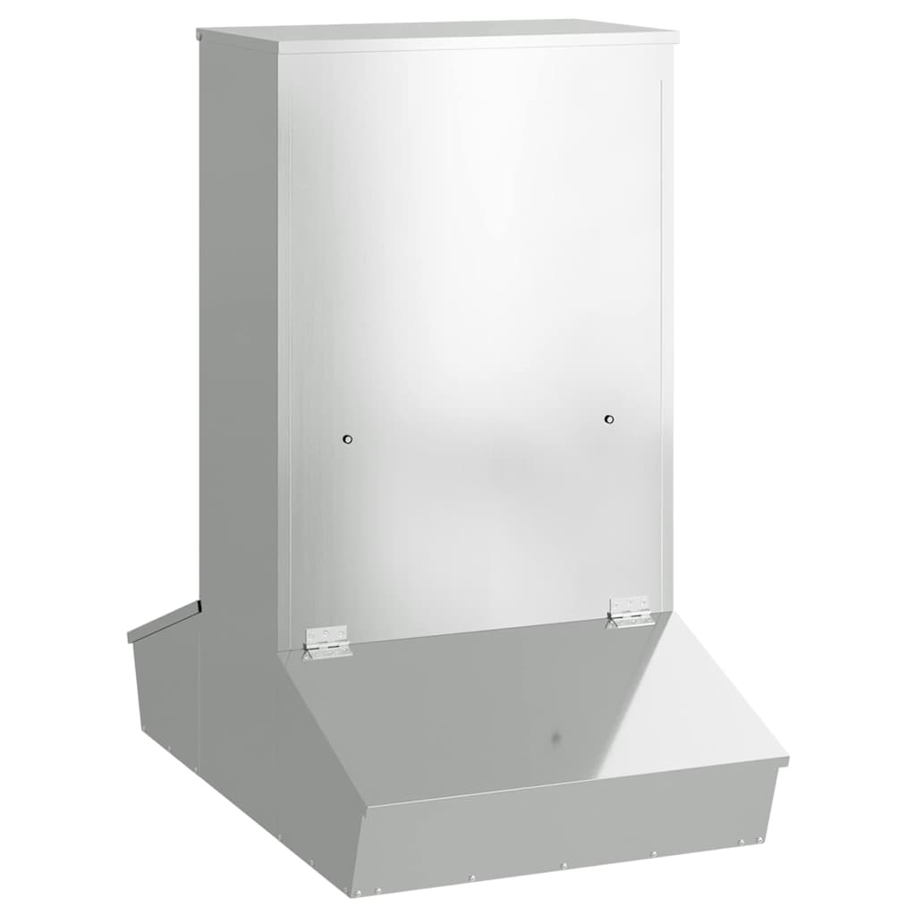 vidaXL Pig Feeder Silver 82 x 51 x 91.5 cm 20 kg Galvanised Steel 2