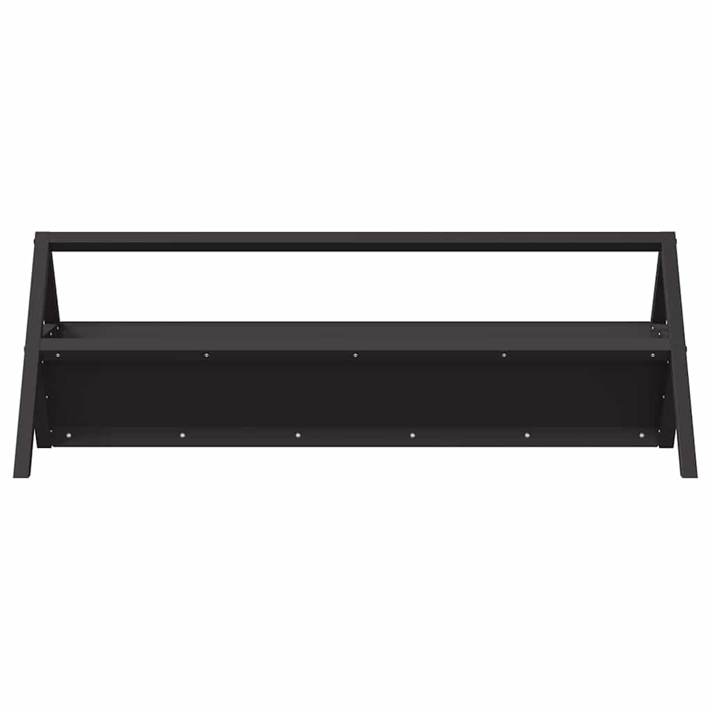 vidaXL Livestock Feeding Trough Black 111 x 76 x 38 cm 10 kg 5