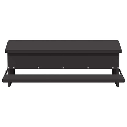 vidaXL Chicken Treadle Feeder Black 75 x 53 x 20.5 cm 10 kg 6