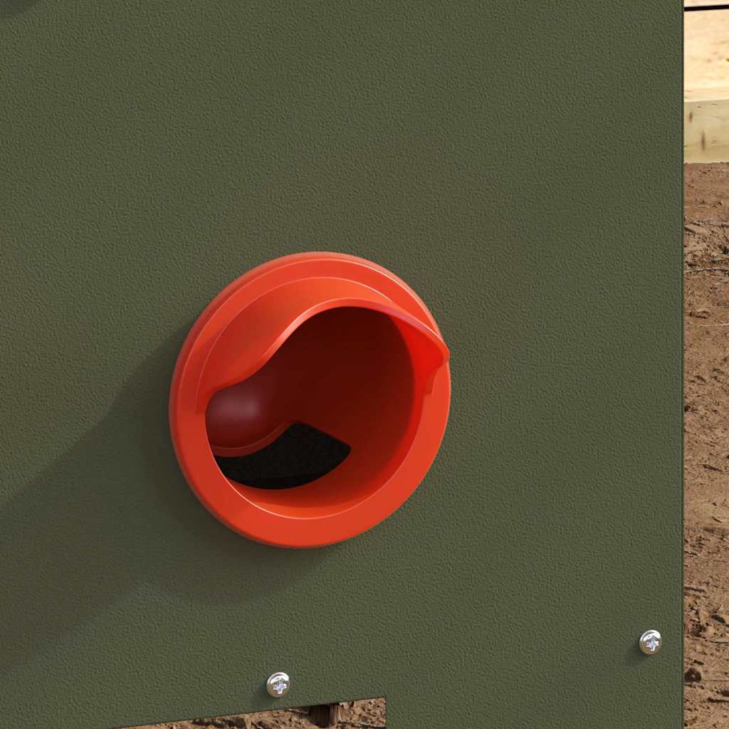 vidaXL Chicken Feeder 2 Olive Green 40.5 x 25 x 38 cm 20 kg 3