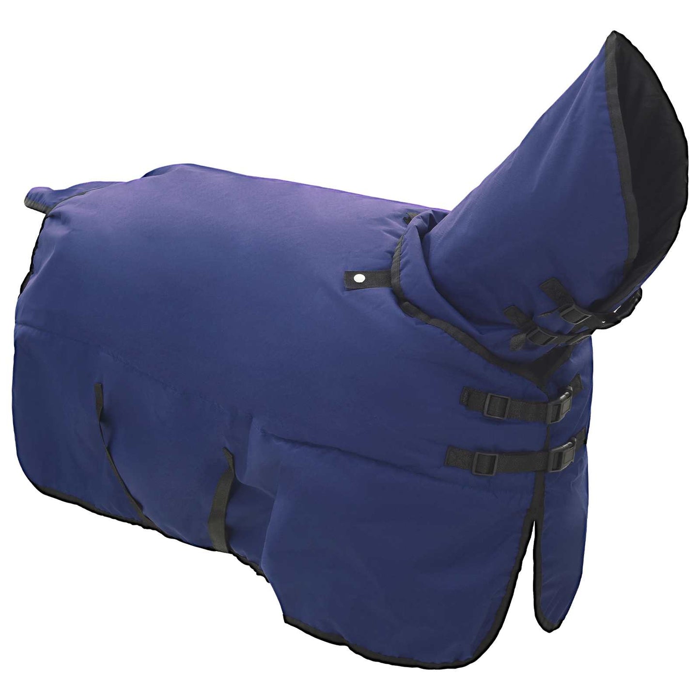 vidaXL Horse Blanket Full Navy Blue 155 cm Polyester 3