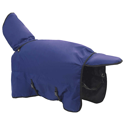 vidaXL Horse Blanket Full Navy Blue 155 cm Polyester 4