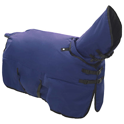 vidaXL Horse Blanket Full Navy Blue 165 cm Polyester 3