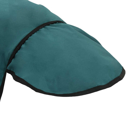 vidaXL Horse Blanket Dark Green and Black 165 cm Polyester 6