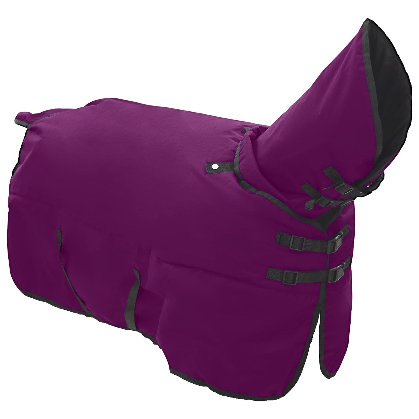 vidaXL Horse Blanket Full Purple 165 cm Polyester 3