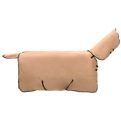 vidaXL Horse Blanket Cappuccino 165 cm Polyester 2