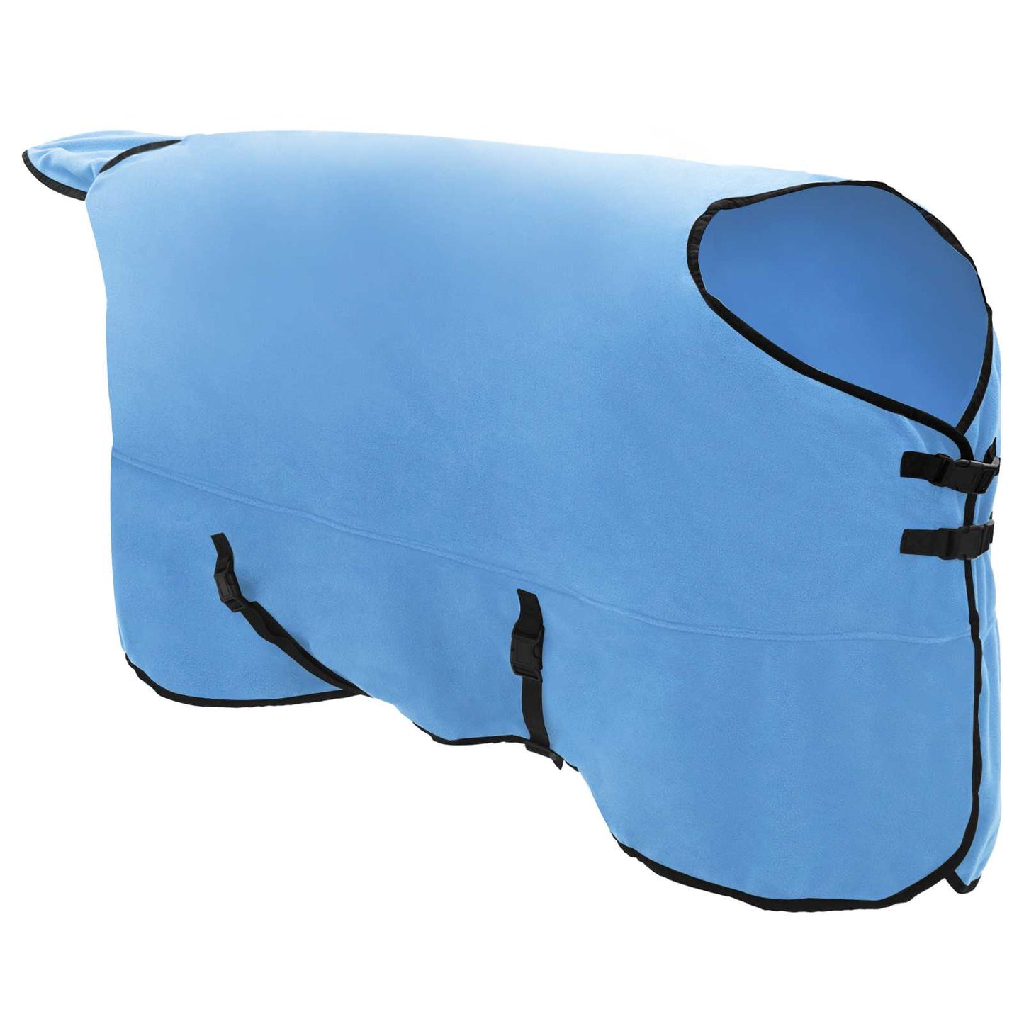 vidaXL Horse Blanket Full Aqua 165 cm Polyester Fleece 3