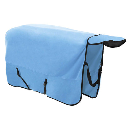 vidaXL Horse Blanket Full Aqua 165 cm Polyester Fleece 4