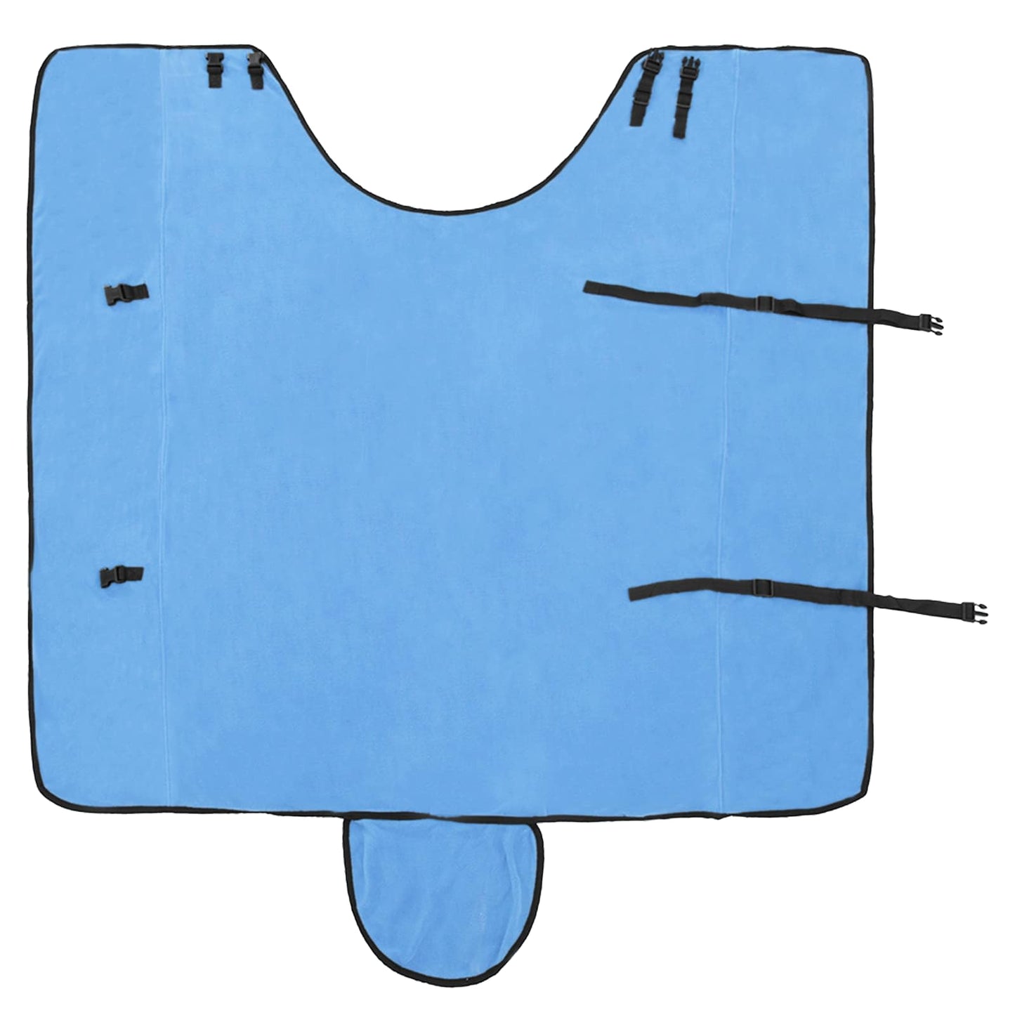 vidaXL Horse Blanket Full Aqua 165 cm Polyester Fleece 5
