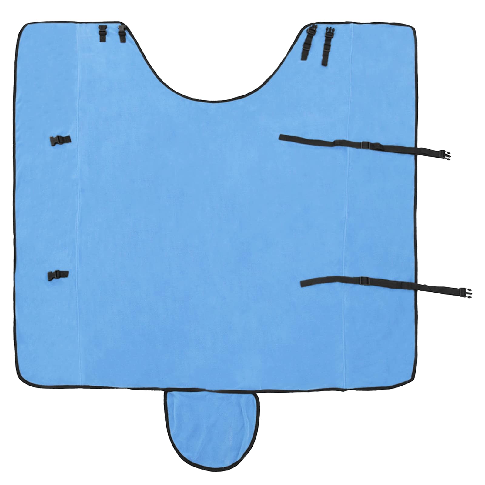 vidaXL Horse Blanket Full Aqua 165 cm Polyester Fleece 5