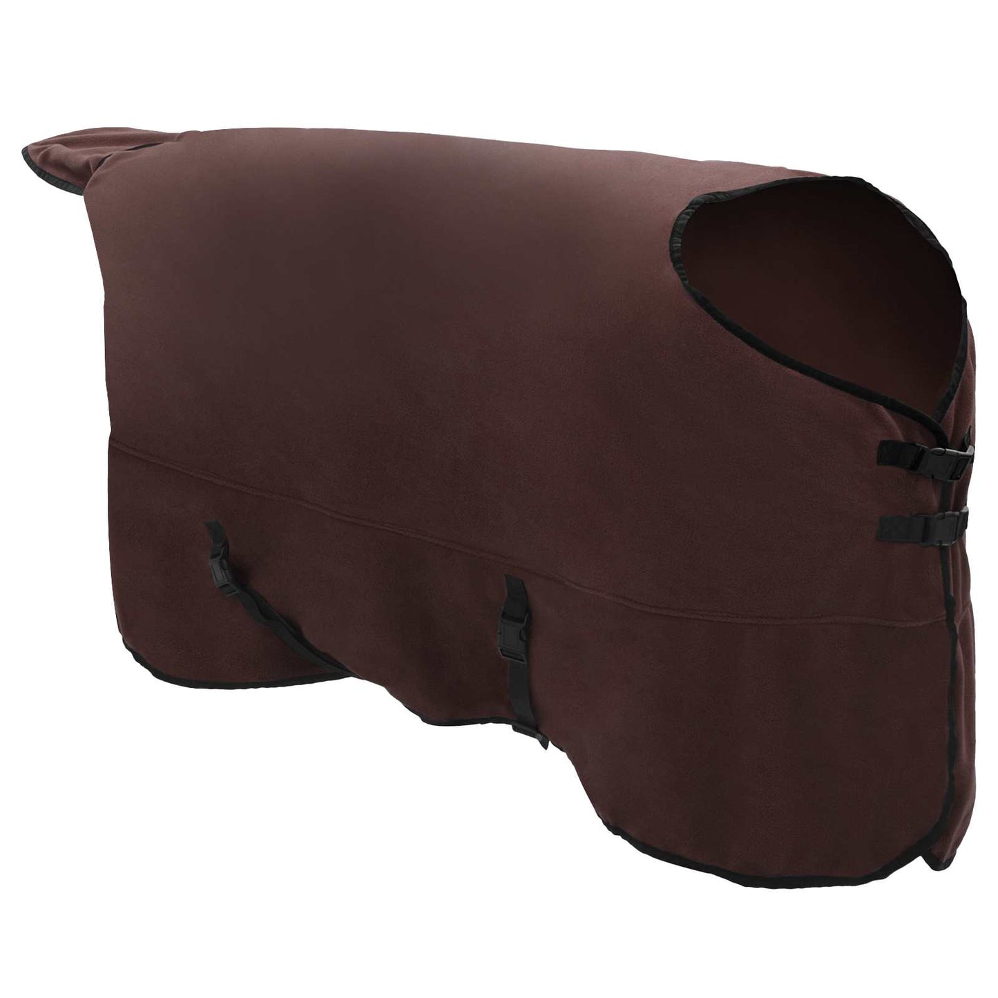 vidaXL Horse Blanket Full Dark Brown 155 cm Polyester Fleece 3