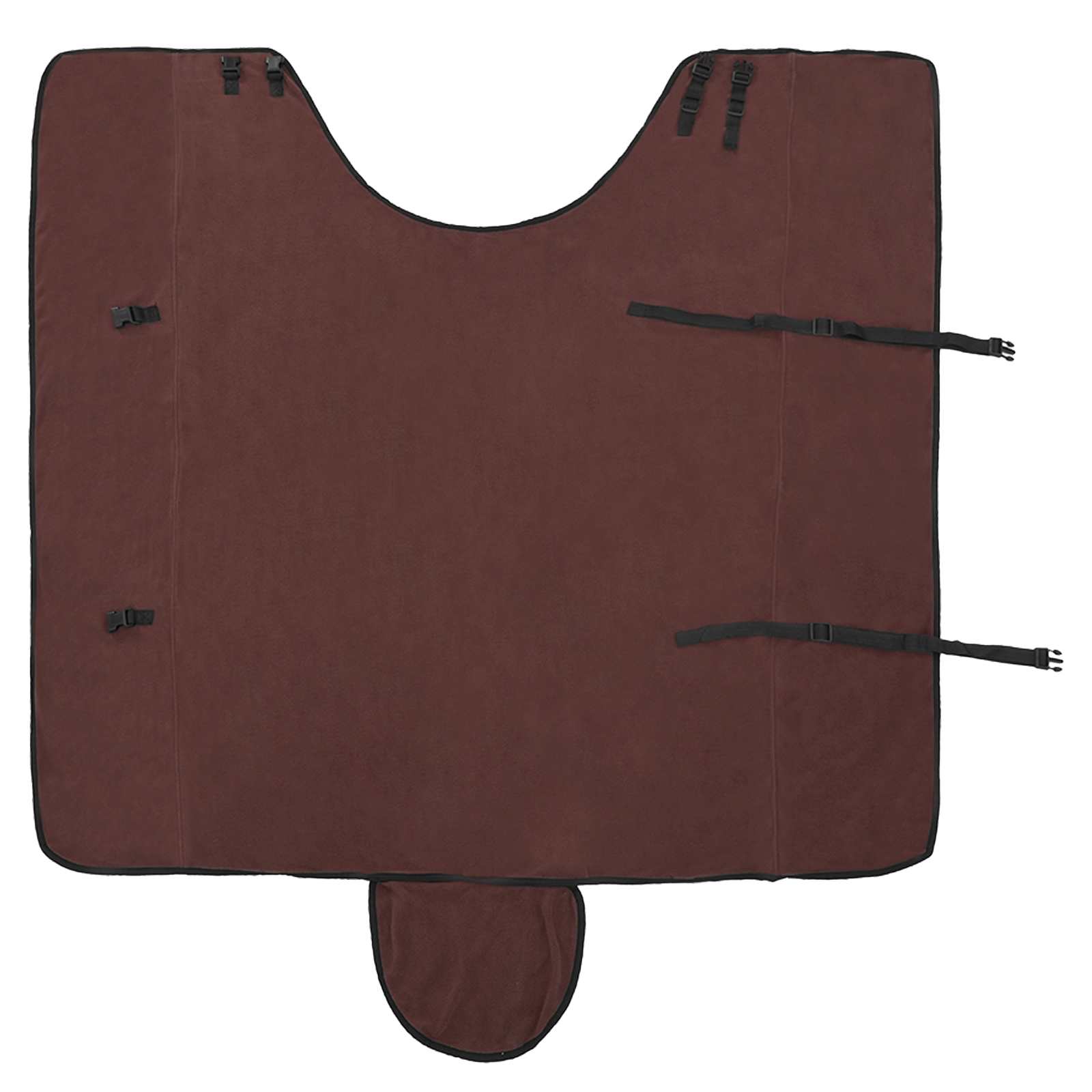 vidaXL Horse Blanket Full Dark Brown 165 cm Polyester Fleece 5