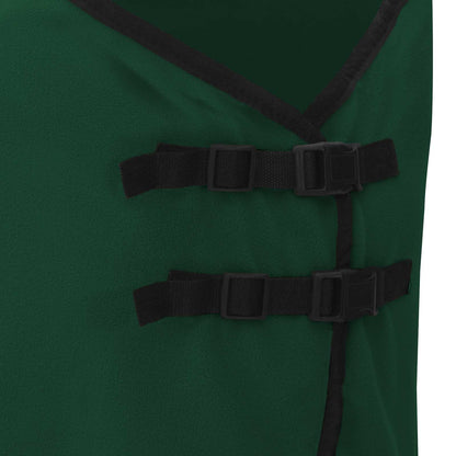 vidaXL Horse Blanket Full Dark Green 165 cm Polyester Fleece 6